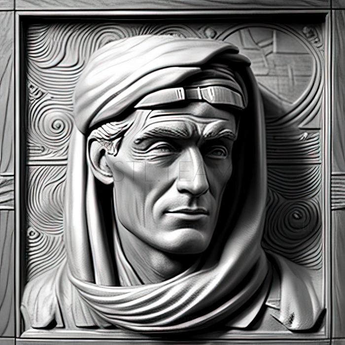 3D model Colonel Lawrence Lawrence of Arabia Peter OToole (STL)